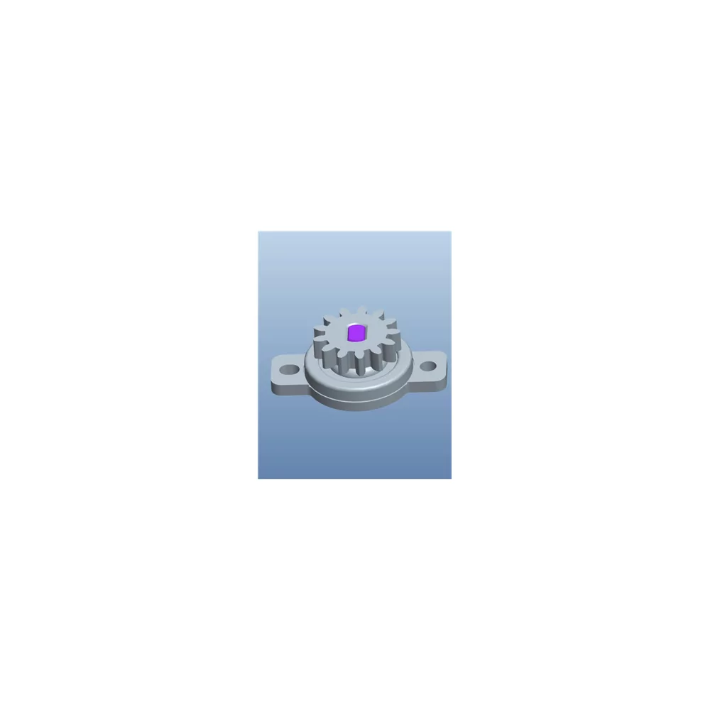 DMP-A1 / RFRT | Rotation damper with gear wheel | Gecko Fastener GmbH