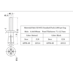 GPPR-4 / PPR-4 / Remaches expansibles | Remaches de compresión | Gecko Fastener GmbH 2