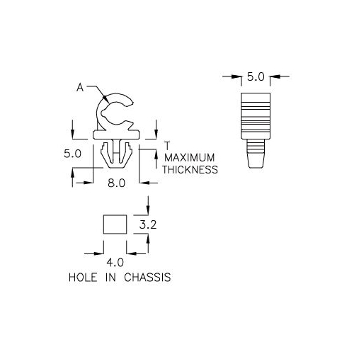 GCH-04C - Supporto per cavi (Wire Saddle) | Gecko Fastener GmbH