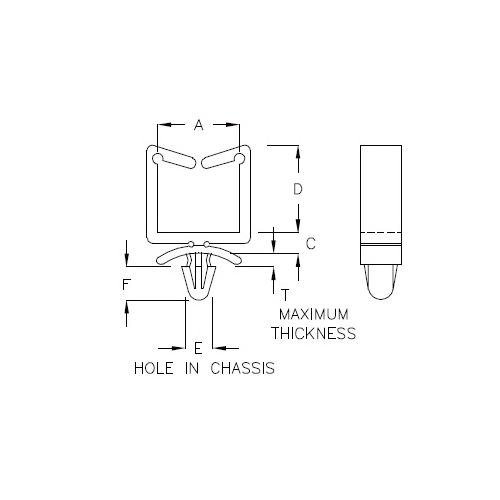 GCH-05 - Support de câble (Wire Saddle) | Gecko Fastener GmbH