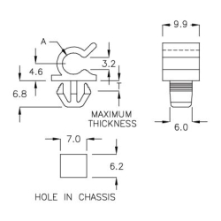 GCH-06S - Kabelhalter (Wire Saddle) | Gecko Fastener GmbH 2