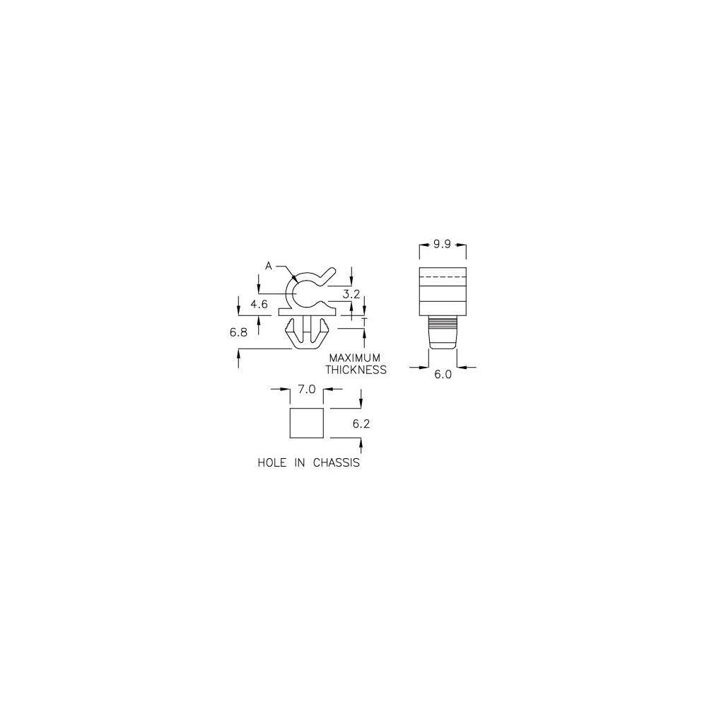 GCH-06S - Cable holder (Wire Saddle) | Gecko Fastener GmbH