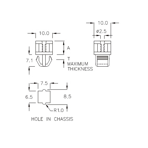 GCH-08F - Abstandshalter | Gecko Fastener GmbH