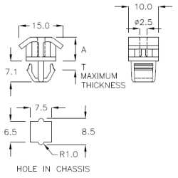 GCH-08K - Afstandhouder | Gecko Fastener GmbH 2