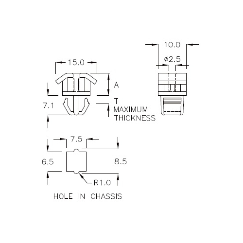 GCH-08K - Distanziatore | Gecko Fastener GmbH