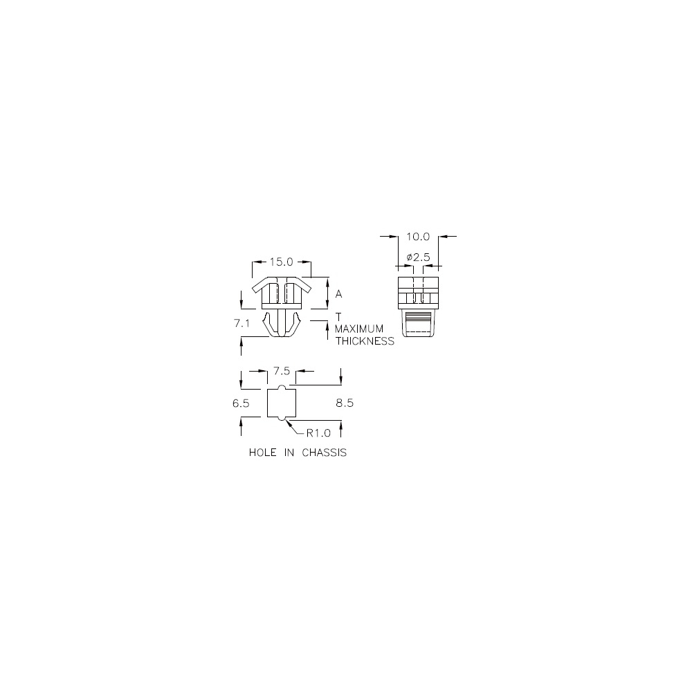 GCH-08K - Spacer | Gecko Fastener GmbH