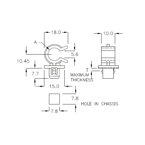 GCH-09 – Cable holder (Wire Saddle) | Gecko Fastener GmbH