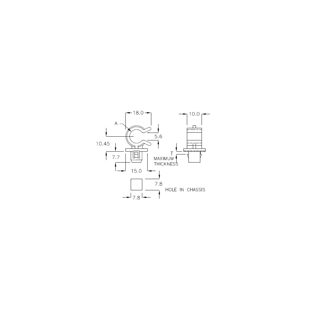 GCH-09 – Cable holder (Wire Saddle) | Gecko Fastener GmbH