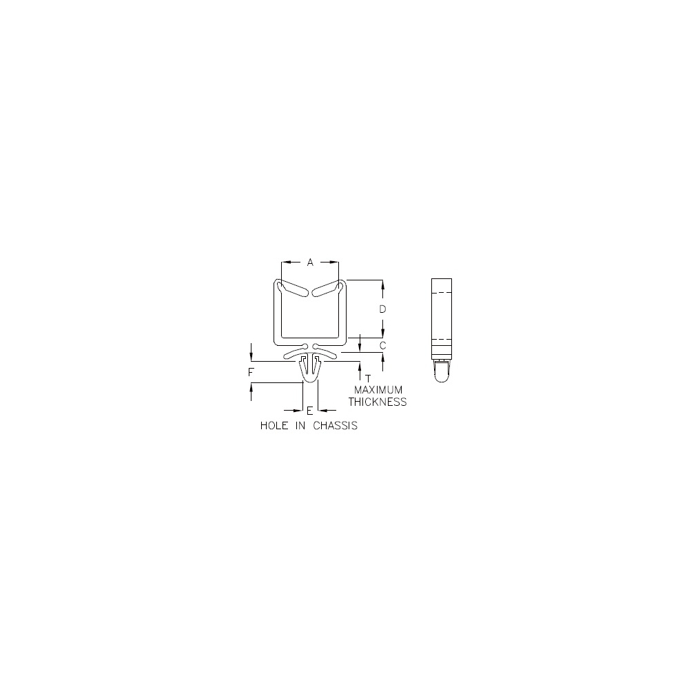 GCH-16A - Supporto per cavi (Wire Saddle) | Gecko Fastener GmbH