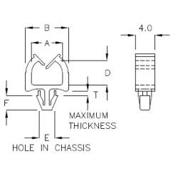 GCH-1HK - Supporto per cavi (Wire Saddle) | Gecko Fastener GmbH 2