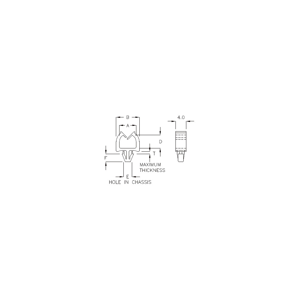 GCH-1HK – Cable holder (wire saddle) | Gecko Fastener GmbH