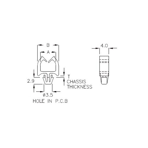 GCH-1QF - Supporto per cavi (Wire Saddle) | Gecko Fastener GmbH