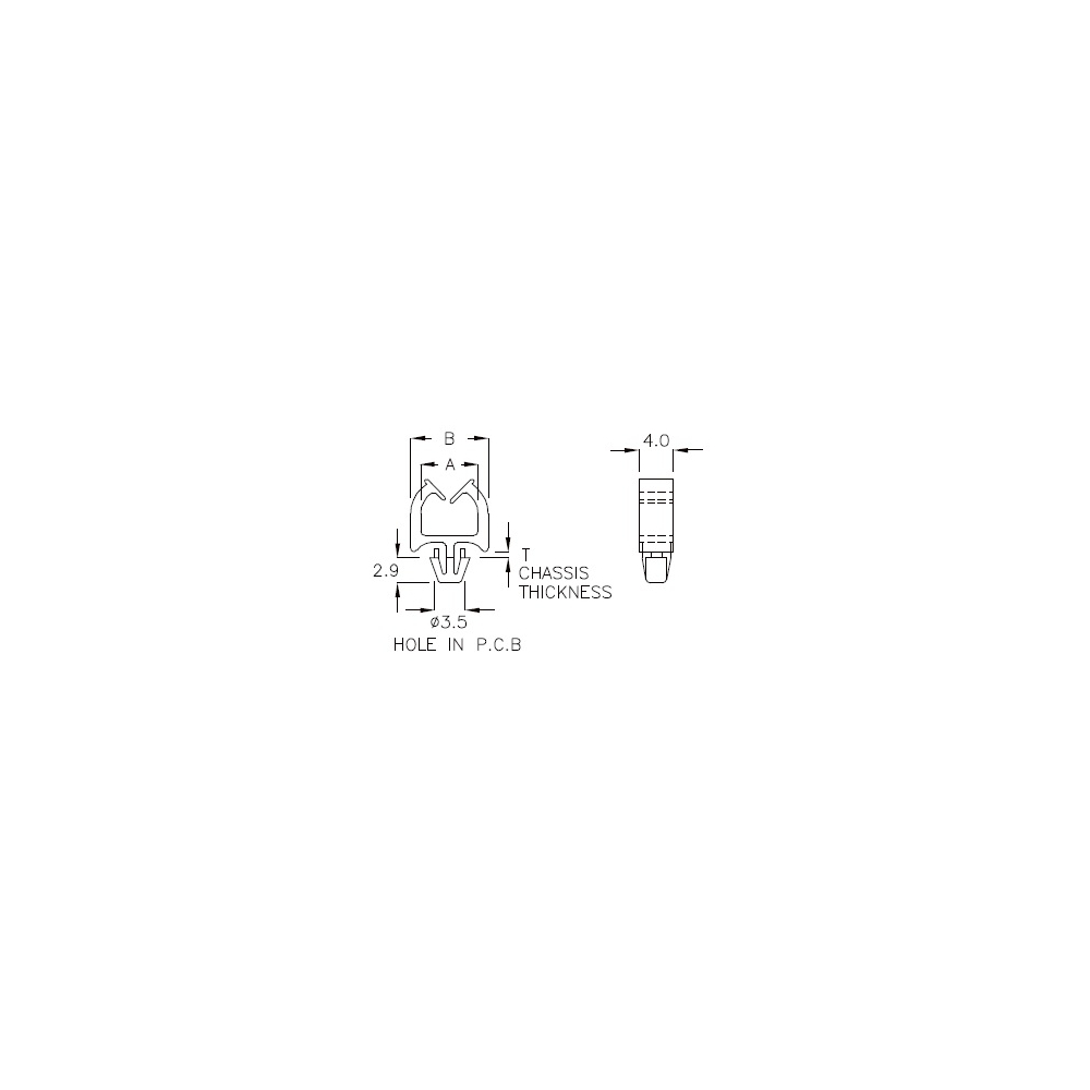 GCH-1QF - Kabelhouder (Wire Saddle) | Gecko Fastener GmbH