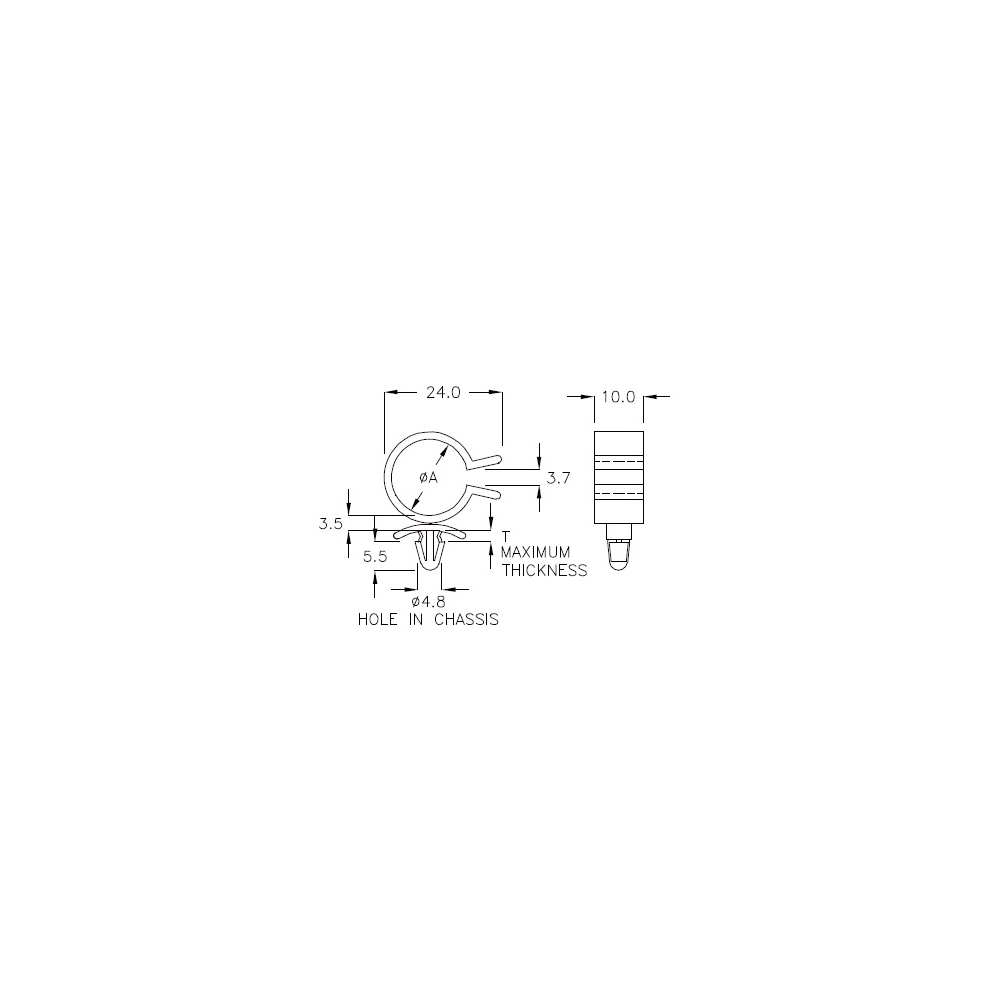 GCH-20 - Kabelhalter (Wire Saddle) | Gecko Fastener GmbH