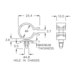 GCH-20C - Kabelhalter (Wire Saddle) | Gecko Fastener GmbH 2