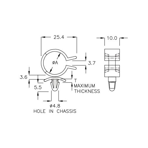 GCH-20C - Kabelhalter (Wire Saddle) | Gecko Fastener GmbH