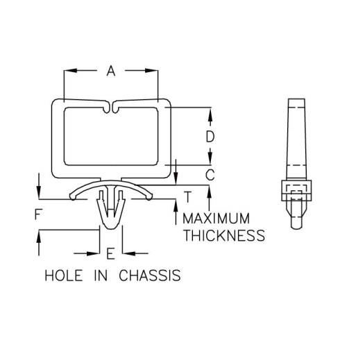 GCH-30 - Support de câble (Wire Saddle) | Gecko Fastener GmbH