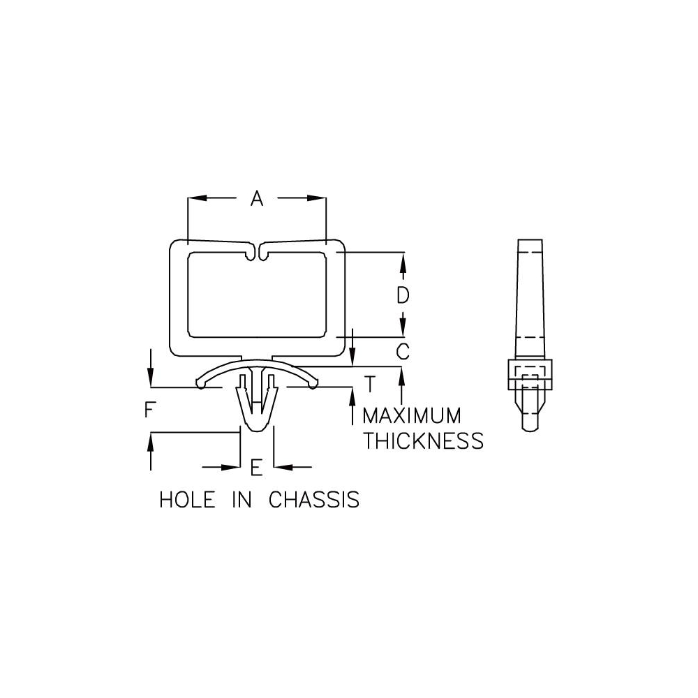 GCH-30 - Kabelhalter (Wire Saddle) | Gecko Fastener GmbH