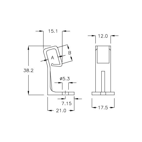 GCH-38 - Kabelhalter (Wire Mount) | Gecko Fastener GmbH