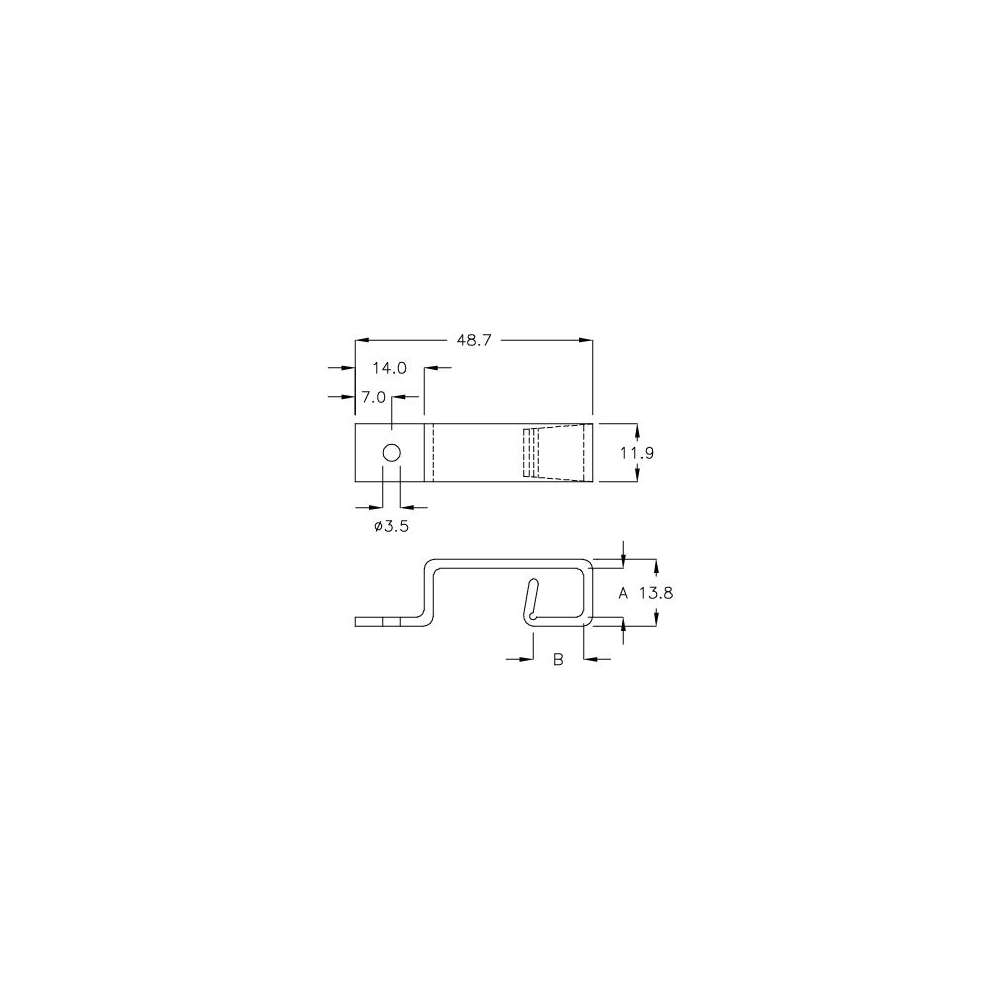 GCH-48 - Kabelhouder (Wire Mount) | Gecko Fastener GmbH
