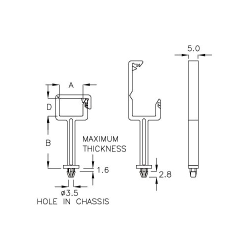 GCHB-26A - Support de câble (Wire Saddle) | Gecko Fastener GmbH
