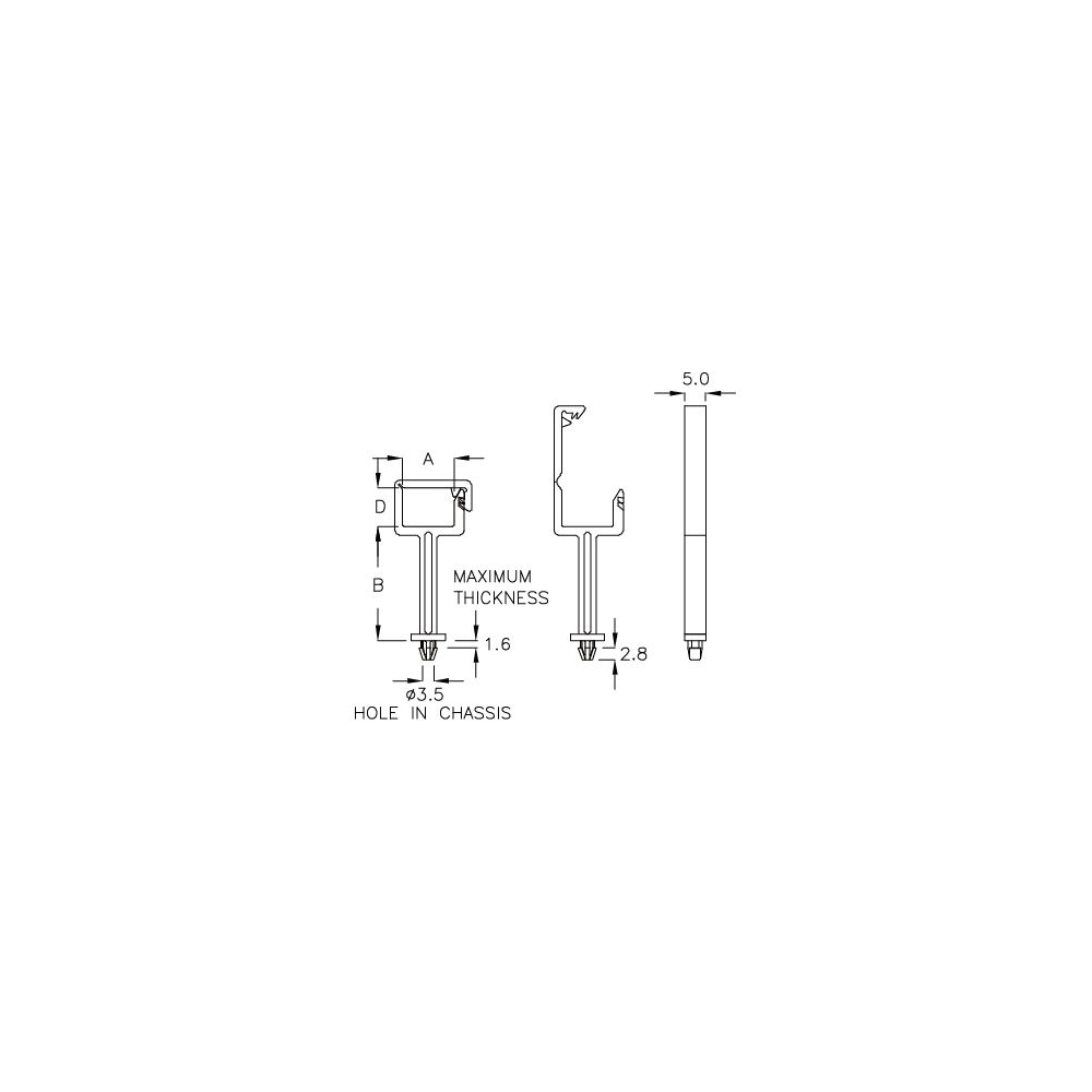 GCHB-26A - Support de câble (Wire Saddle) | Gecko Fastener GmbH