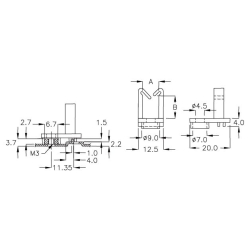 GCHF-11E – Cable holder (wire saddle) | Gecko Fastener GmbH 2
