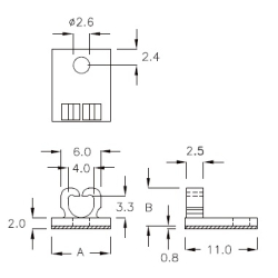 GCHF-4A - Kabelhouder (Wire Saddle) | Gecko Fastener GmbH 2