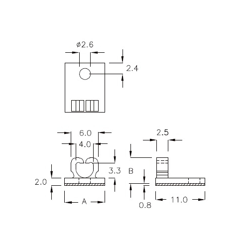 GCHF-4A - Supporto per cavi (Wire Saddle) | Gecko Fastener GmbH