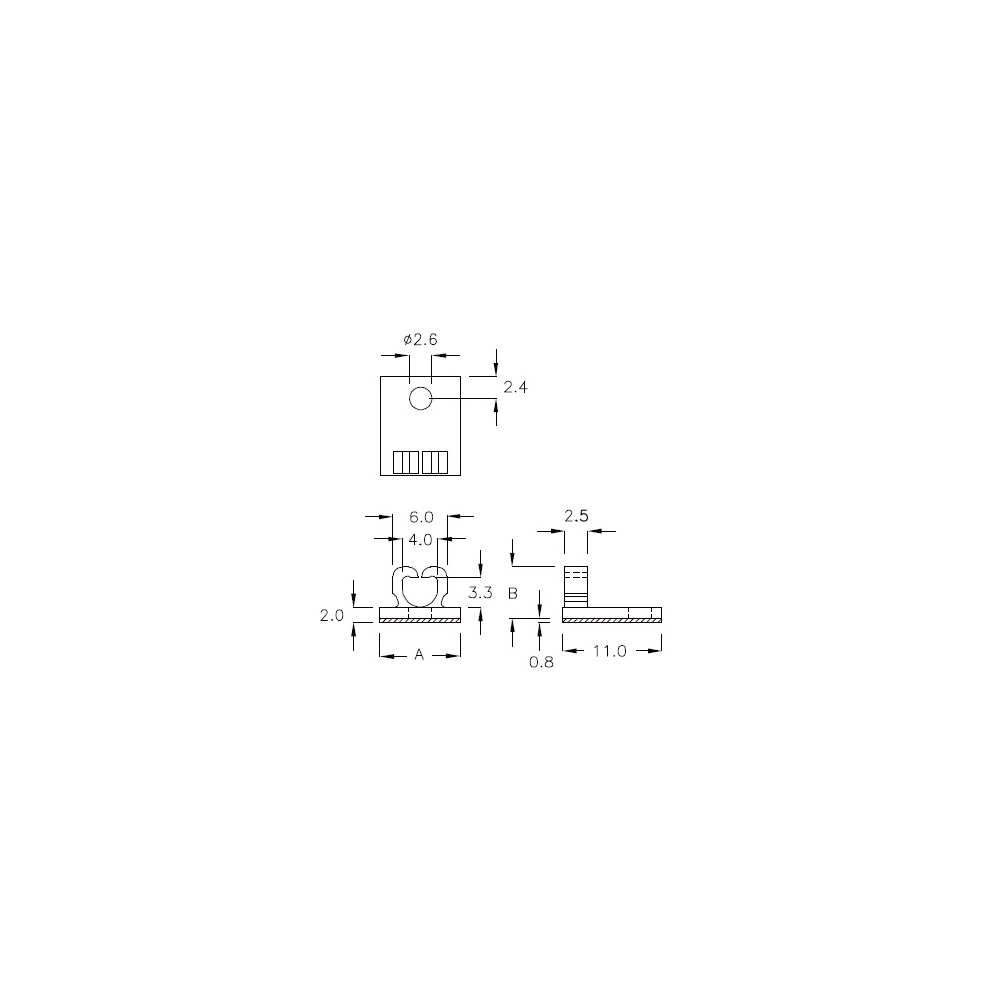 GCHF-4A - Kabelhalter (Wire Saddle) | Gecko Fastener GmbH