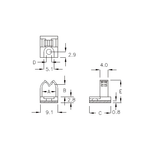 GCHF-8 - Kabelhouder (Wire Saddle) | Gecko Fastener GmbH