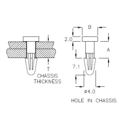 GACK-1A - Mounting Button | Gecko Fastener GmbH 2