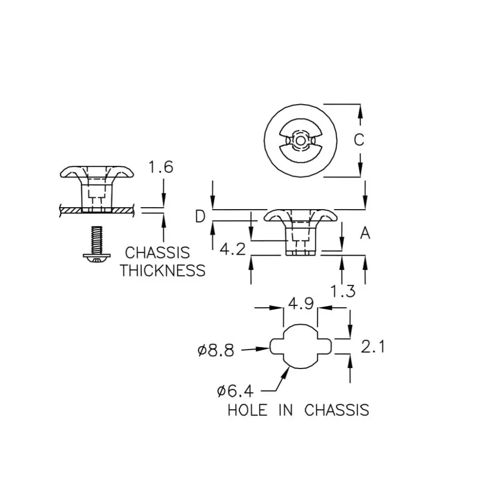 GBJA-13K - Handle | Gecko Fastener GmbH