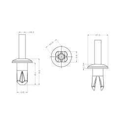 GPPR-10B / Rivets à pression / Push Rivet | Gecko Fastener GmbH 2