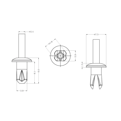 GPPR-10B / Rivetto a pressione / Rivetto a pressione | Gecko Fastener GmbH