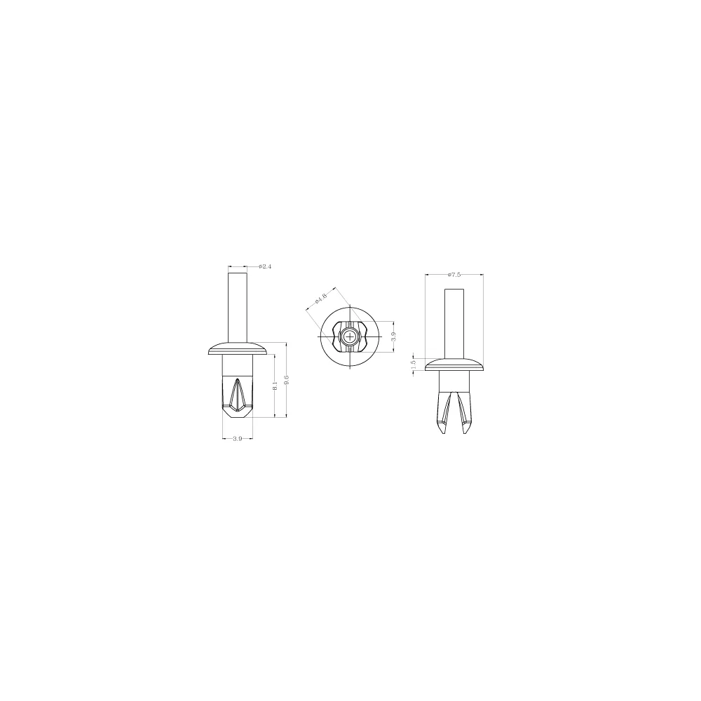 GPPR-10B / Drucknieten / Push Rivet | Gecko Fastener GmbH