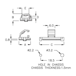 GCZQ-1SK – Cable holder (Wire Mount) | Gecko Fastener GmbH 2