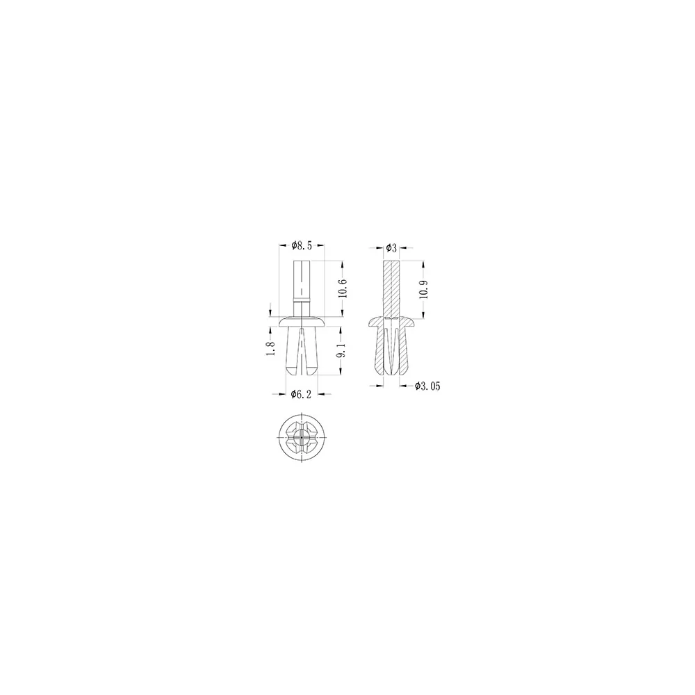 GPPR-50092 / PPR-50092 / Push Rivet | Gecko Fastener GmbH