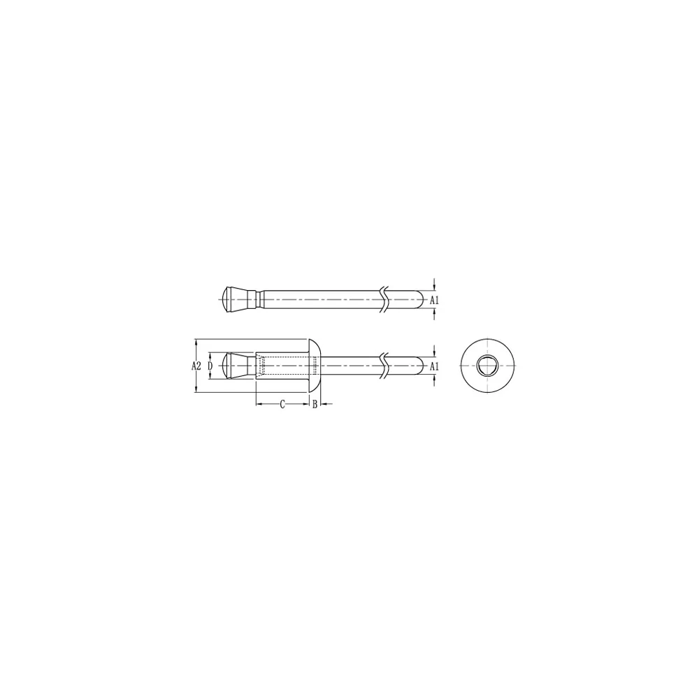 GCR32 / CR32 | Blindklinknagels | Gecko Fastener GmbH