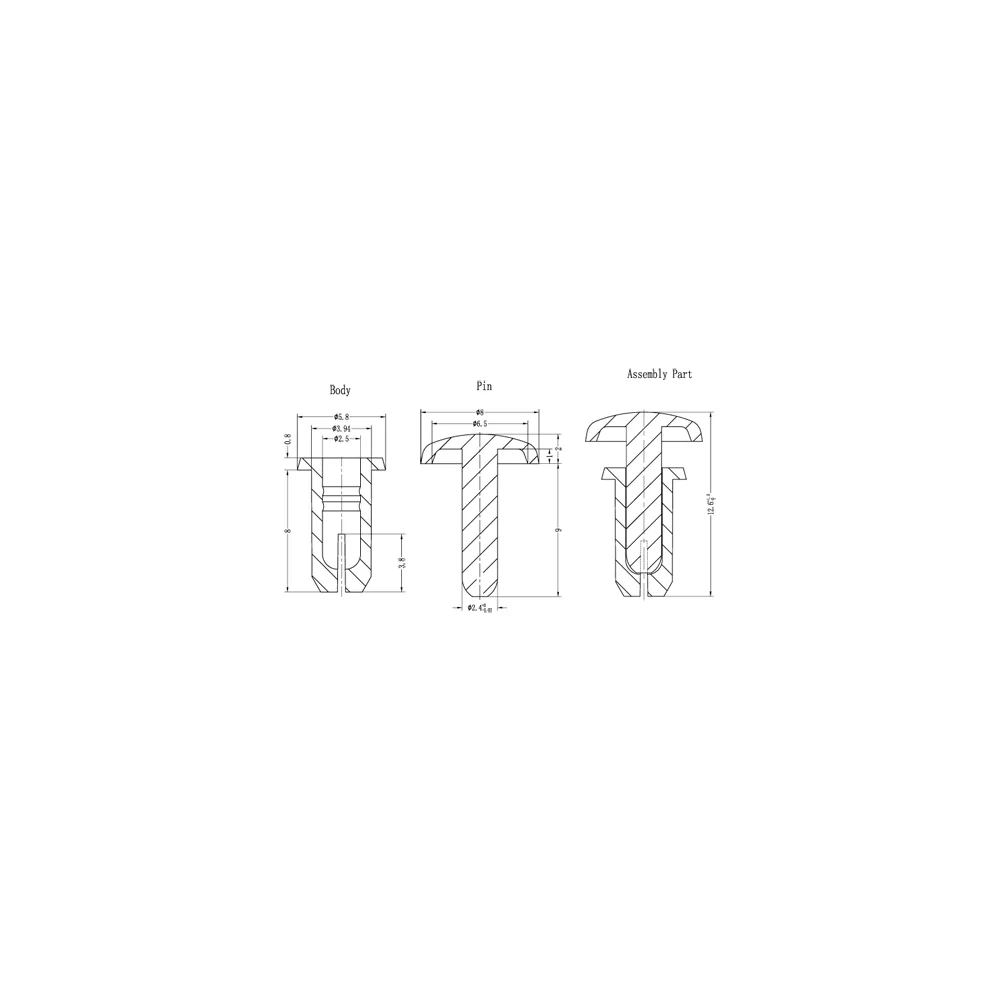 "Speciale" uitzetnagel / - / Serie GR104800B