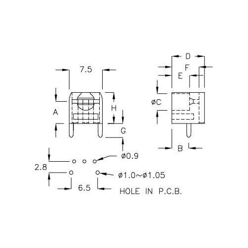 GEKM-05 - LED housing | Gecko Fastener GmbH
