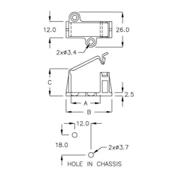 GFCJS-33TY - Cable holder (Wire Mount) | Gecko Fastener GmbH 2