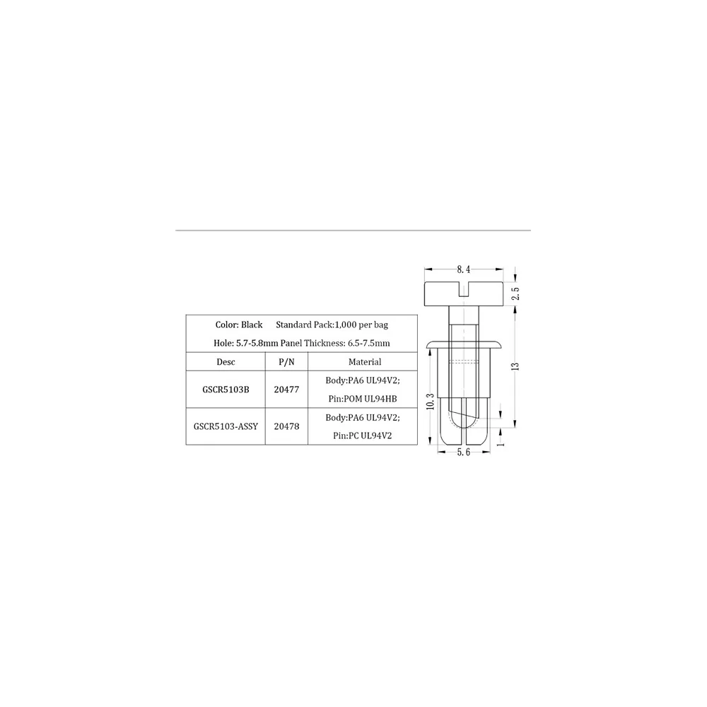 GSCR5103B / Remaches expansibles | Gecko Fastener GmbH