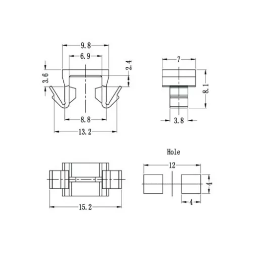GFCCE | Flachbandkabelhalter | Gecko Fastener GmbH