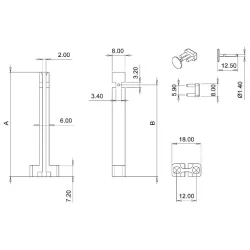 AMCG / VMCG | Guidage vertical de circuits imprimés | Gecko Fastener GmbH ✓ 2