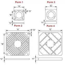 GFFCP / RCP | Kit de filtres de ventilateurs / Fan Filter Set | Gecko Fastener GmbH 2