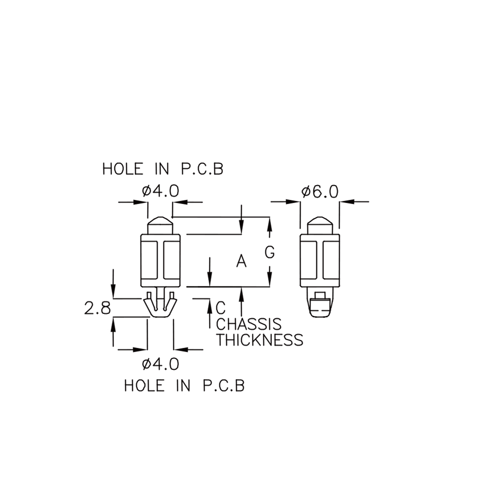 GLCZ-8PH - Spacer | Gecko Fastener GmbH