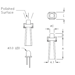 GLEAD-40 - Lichtleiter | Gecko Fastener GmbH 2