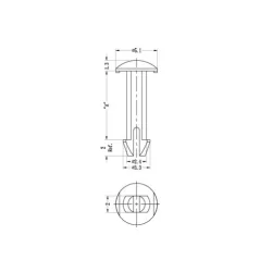 GALP100 / SLP100 | Snapslotpin | Gecko Fastener GmbH 2