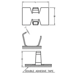ASK-serie | Kabelhouder aluminium | Gecko Fastener GmbH 2